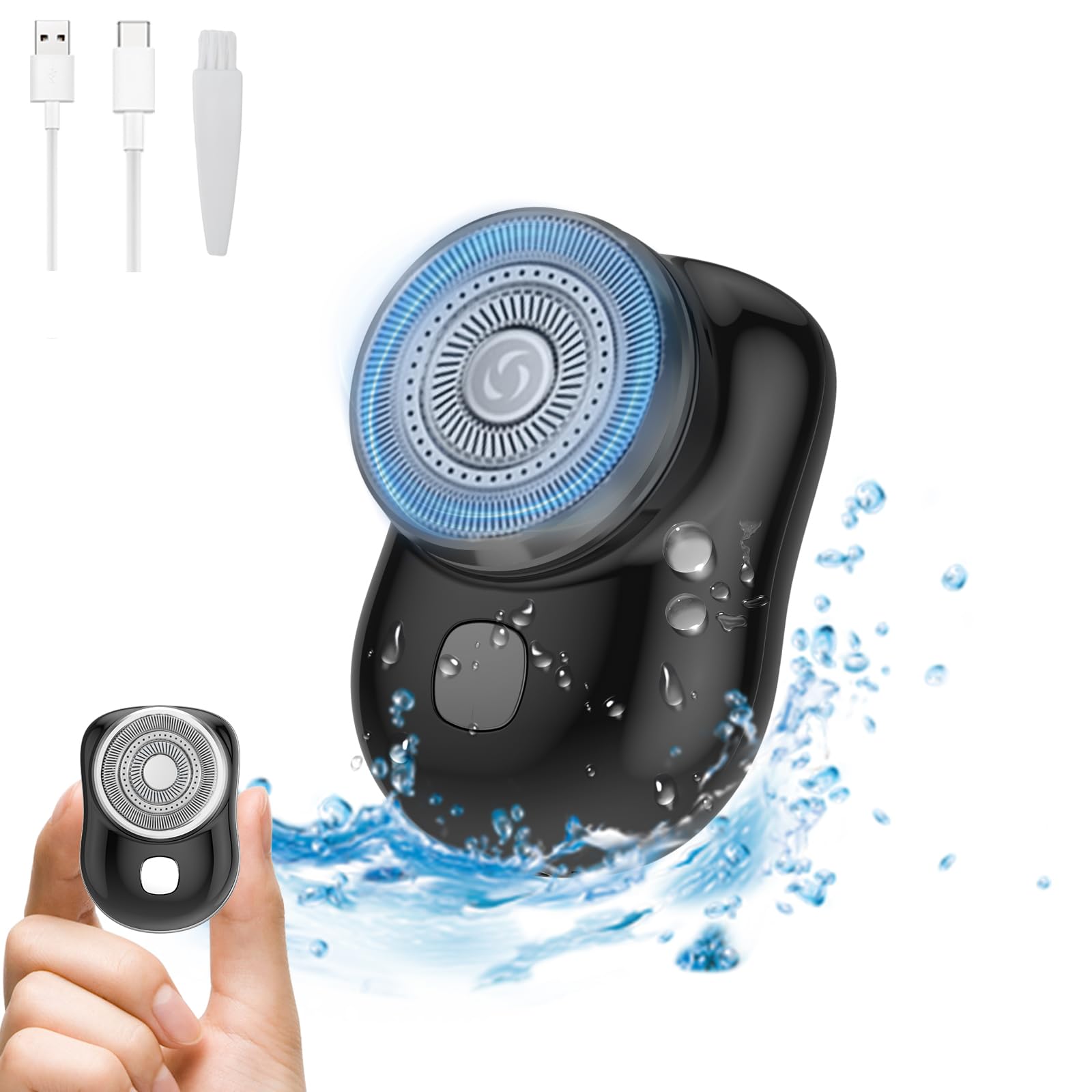 в Компактный электрический электрический электрический датчик плотности бороды электрический электрический вращающийся закрытие автоматическая полировка случайное бритье предотвращение контакта